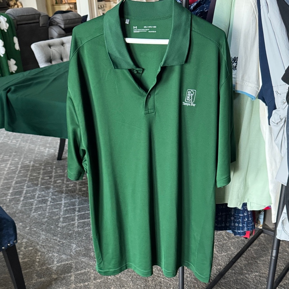 Under Armour HeatGear Golf Polo Shirt 3XL TPC Tampa Bay Green
